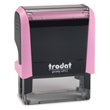 4912 Trodat Printy 4912 Self Inking Text Stamp Pastel Rose, 47x18mm, Replacement inkpad 6/4912